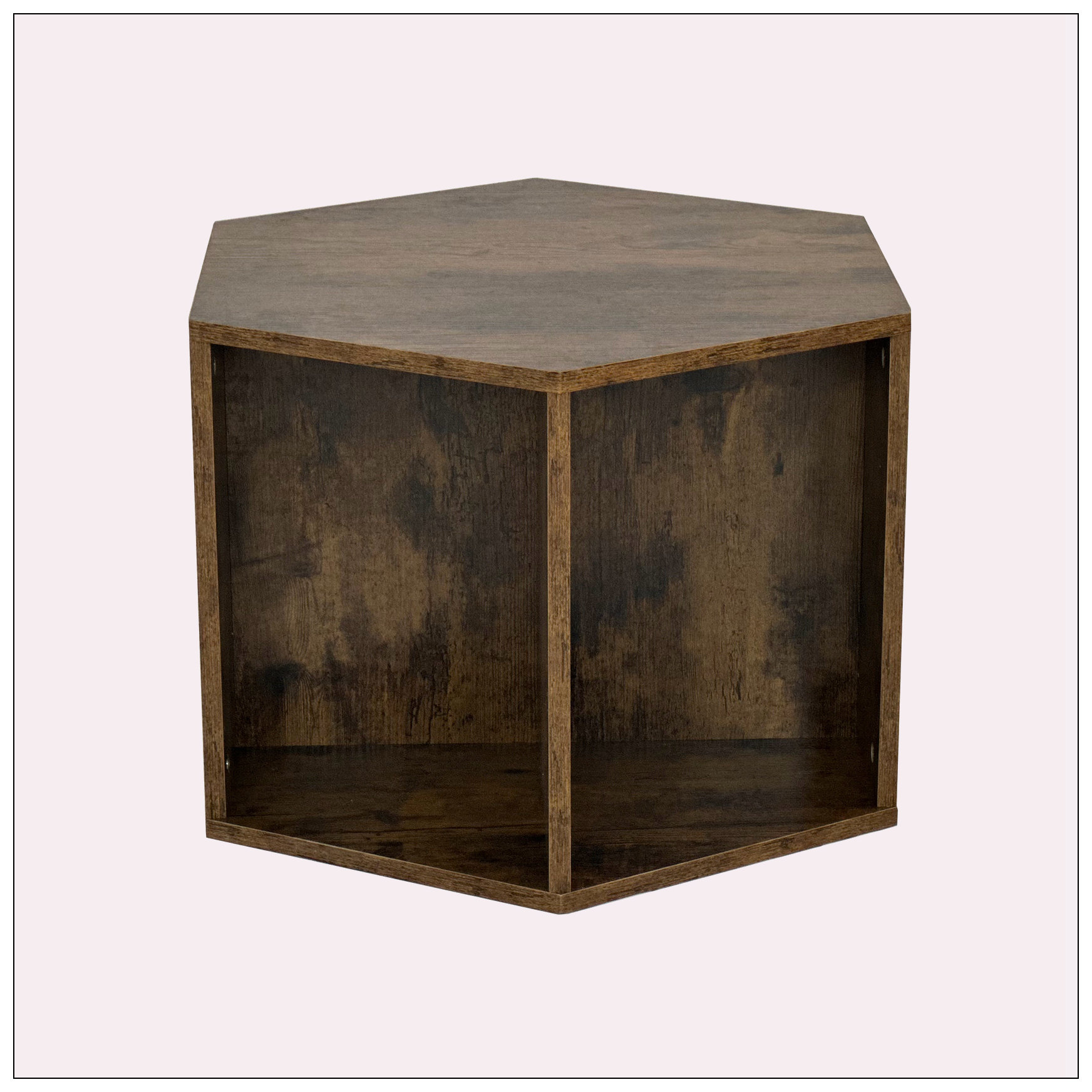 Wrought Studio™ 23.62" Hexagonal Coffee Table Burmese Sumac Wayfair